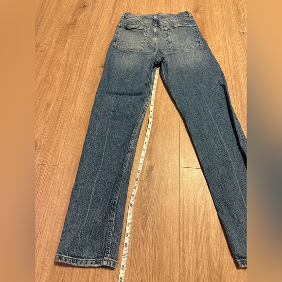 REFORMATION Liza Ultra High Rise Straight Stretch Cotton Blend Malta Size 26 - Picture 9 of 12